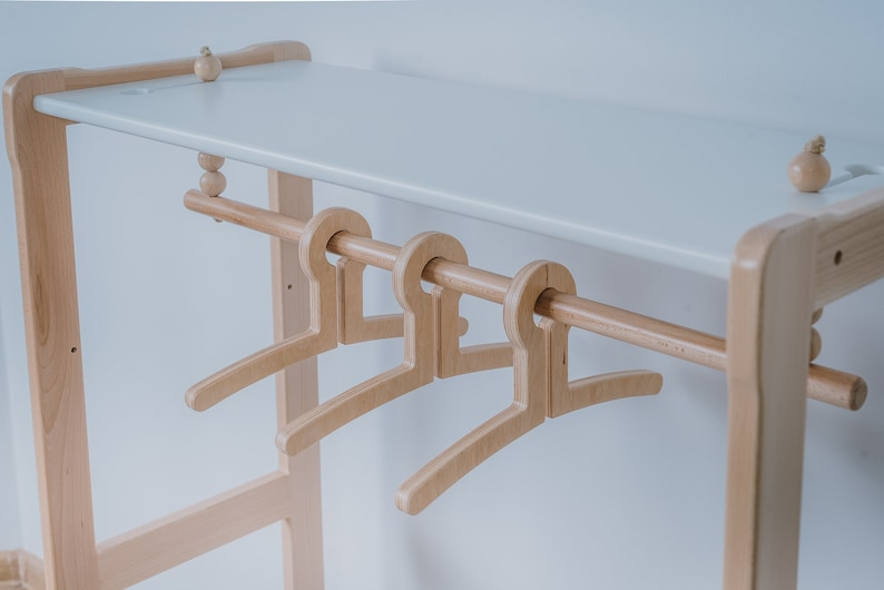 Montessori Open Kids Wardrobe with Combo Maxi Shelf Storage