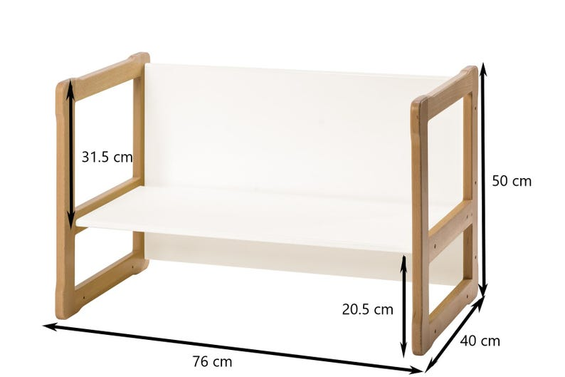 Montessori Wooden Desk & 2 Chair Set