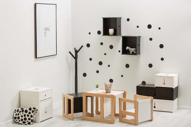 Montessori Multifunctional Wooden Table & Chair