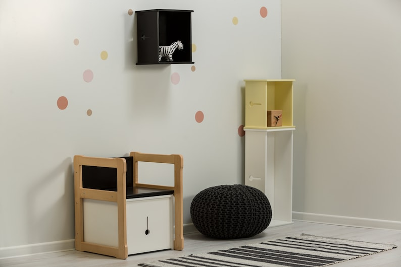 Montessori Wooden Table & 2 Chair Set